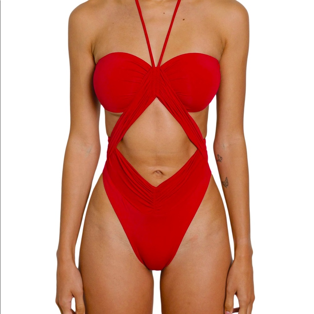 Riot Swim Red One Piece Bikini